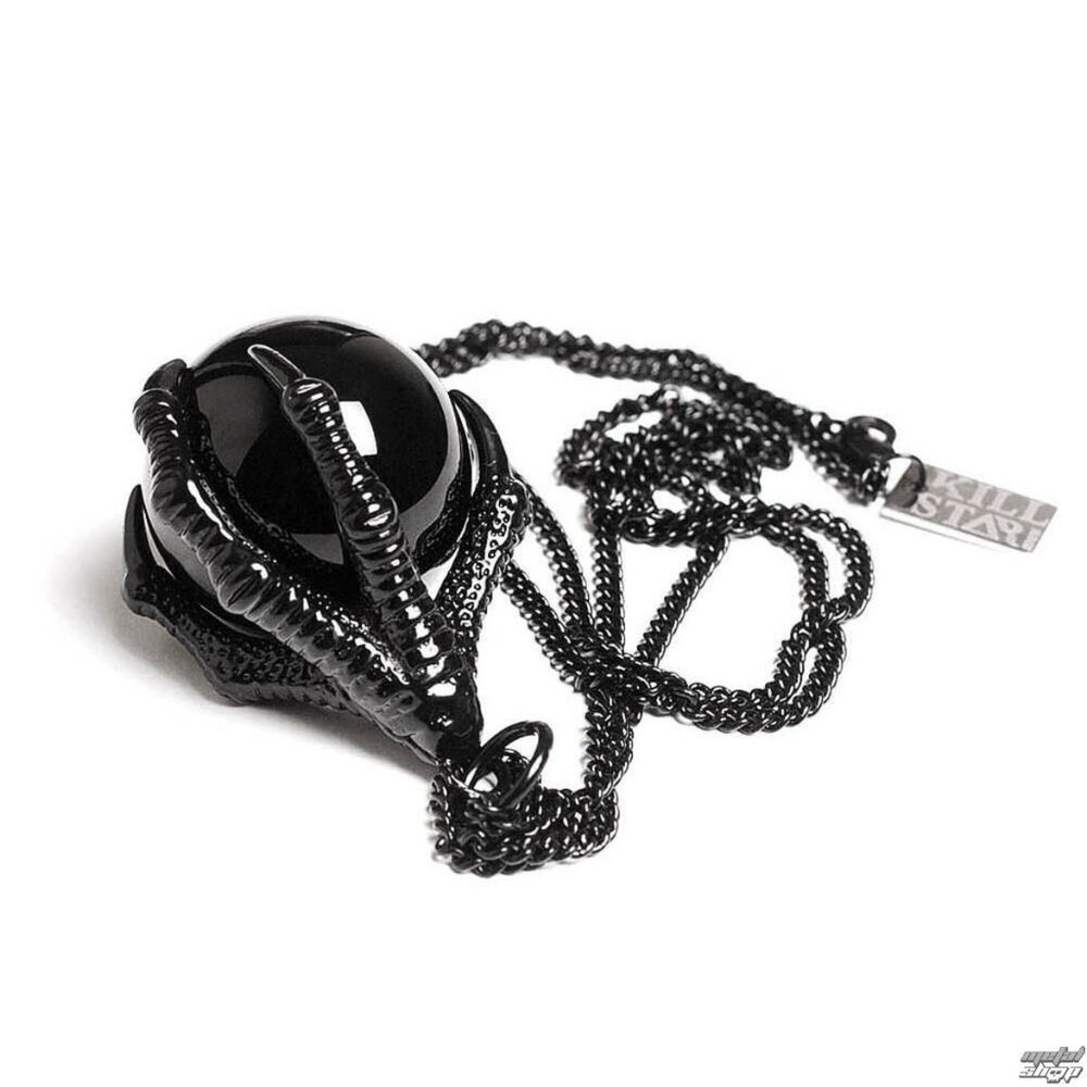 2/30$  Killstar Raven Claw Obsidian Necklace